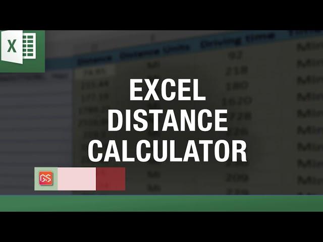 Excel Distance Calculator - How to calculate Driving Distance Directly into Excel