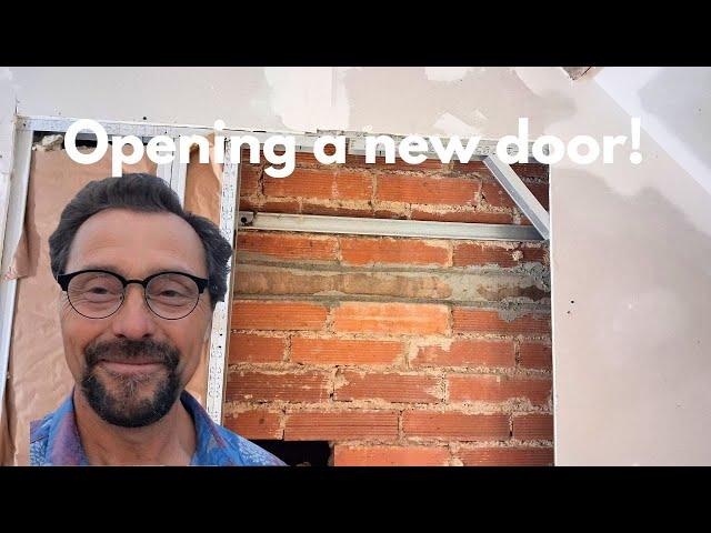 Making a doorway in our dream French Cottage!