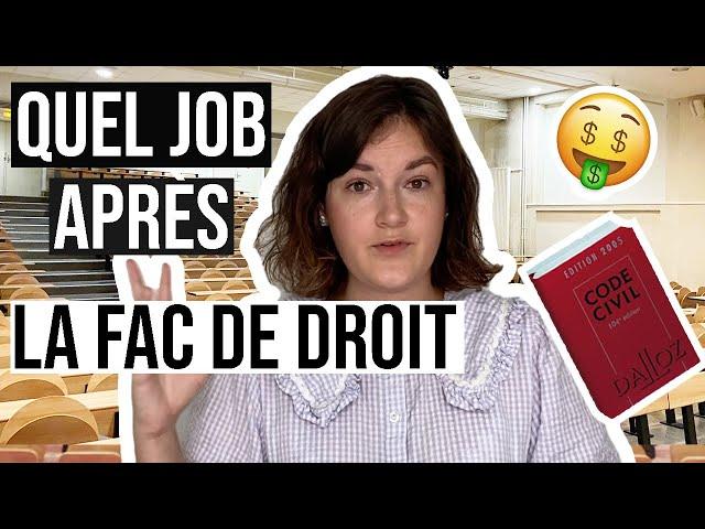 15 METIERS (TRÈS) BIEN PAYÉS APRÈS LA FAC DE DROIT