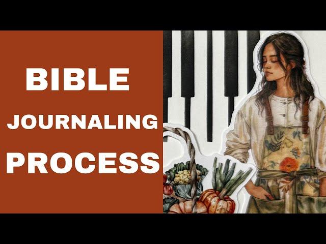 Bible Journaling Process | By the Well 4 God Biblical Thanks  | Mixed Media Bible Journaling