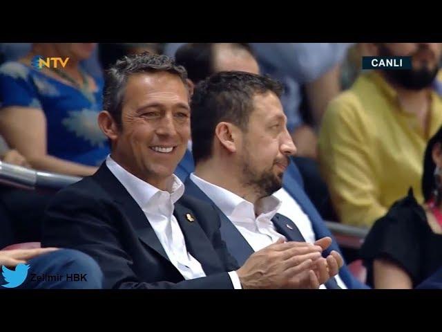 Bobby Dixon'ın müthiş üçlüğüne Obradovic ve Ali Koç'un sempatik tepkisi :)