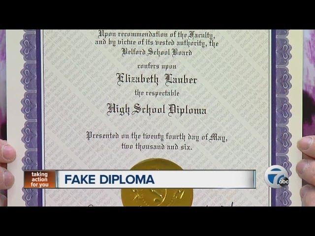 Fake diploma scam