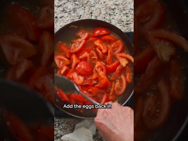  How to make Tomato & Eggs (番茄炒蛋), like a Chinese chef #Shorts