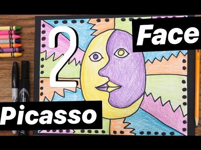 How to Make a Picasso FACE - easy Pablo Picasso art project for kids #picasso #mrschuettesart