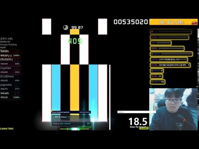 Jakads getting 1285pp on Last Resort | osu!mania