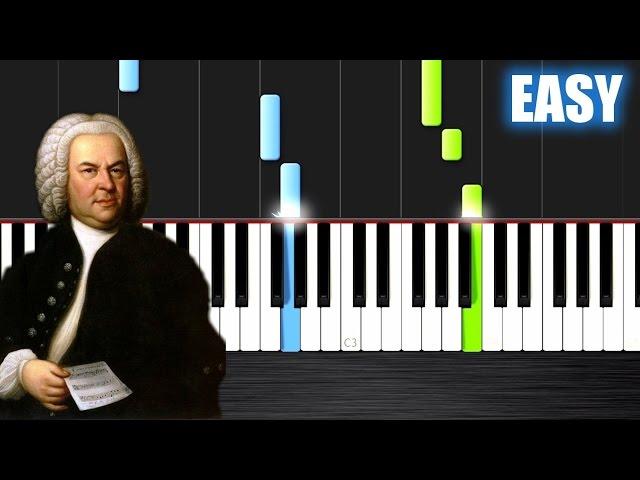 Bach - Minuet in G - EASY Piano Tutorial by PlutaX