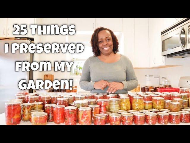 Preserved Food from the Garden (Fermenting, Drying , Freezing Curing and Canning)