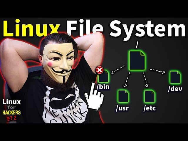 the Linux File System explained in 1,233 seconds // Linux for Hackers // EP 2