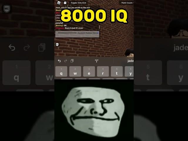 Roblox 8000 IQ Moment! #Shorts