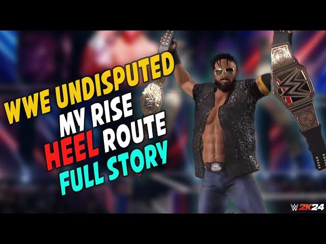 WWE My Rise Undisputed HEEL Run Story | 2K24