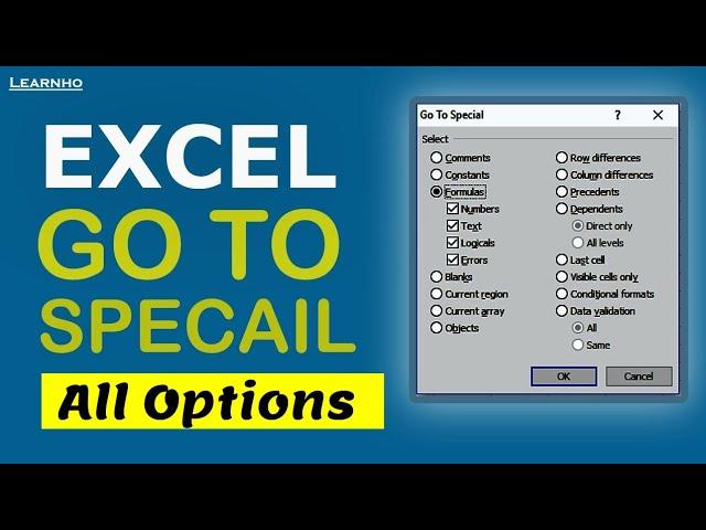 Go To Special All option step by step in excel ||Hindi||