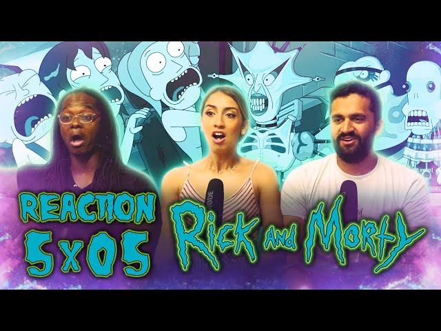 Rick and Morty - 5x5 Amortycan Grickfitti - Group Reaction