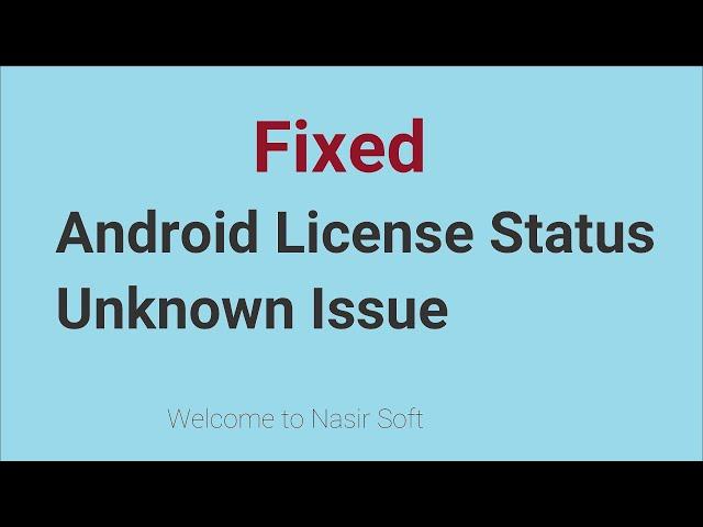 Fixed Android License Status Unknown Issue in Flutter | Android SDK Manager Not Found #flutter