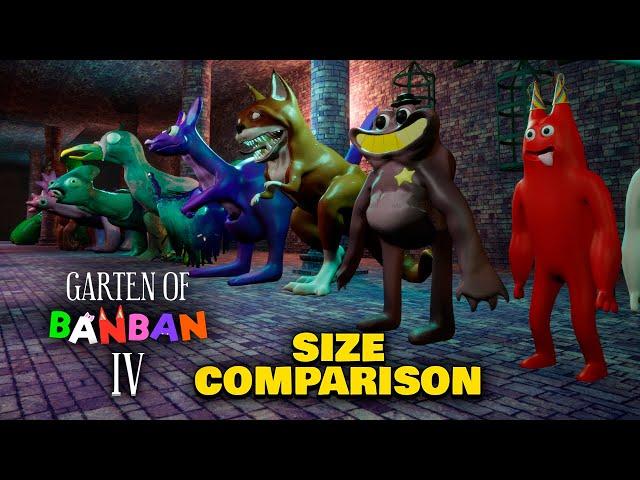 ALL GARTEN OF BANBAN 1-4 FAMILY SIZE COMPARISON!