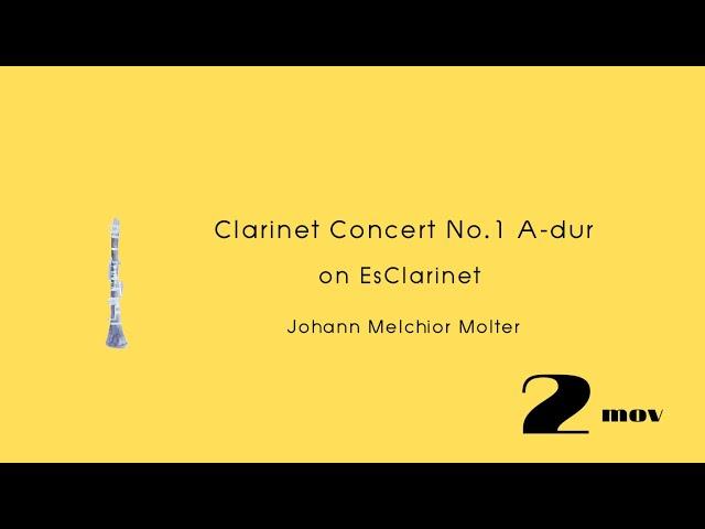 Molter「Clarinet Concert A-dur」2楽章