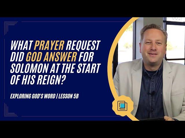 Exploring God’s Word | Lesson 5B