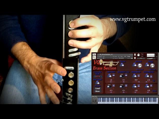 AKAI EWI4000s and Brass Section Kontakt sound library, wav samples, vst, orchestral