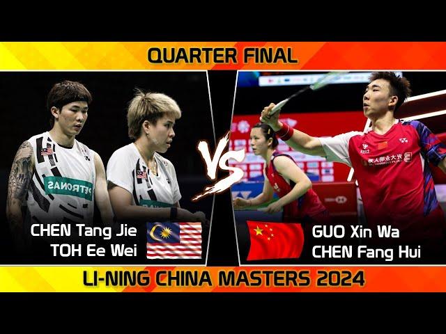 EPIC COMEBACK ! CHEN Tang Jie /TOH Ee Wei vs GUO Xin Wa /CHEN Fang Hui China Masters 2024 Badminton