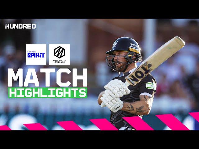 Salt INSPIRES Originals to first win  | London Spirit vs Manchester Originals Highlights