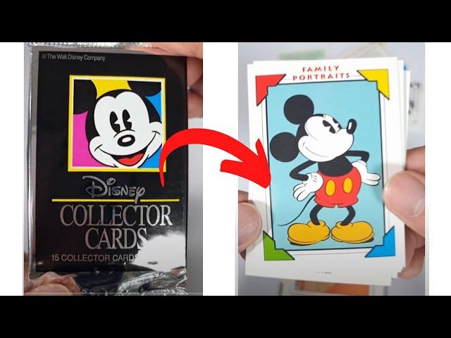 Vintage 1991 Impel Disney Collector Cards Packs Opening