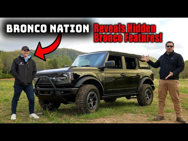 Top 10 Hidden Features of the New Bronco! Featuring The Bronco Nation!