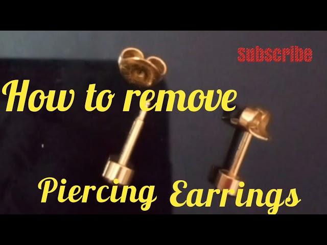 How to remove the gun shooted Earrings with 10 seconds  Easily?