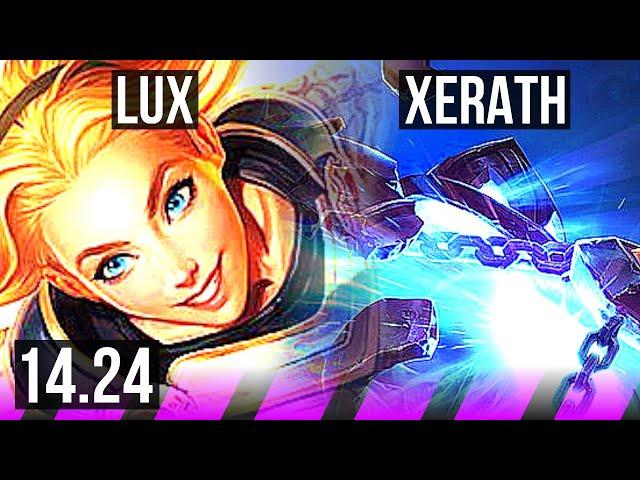 LUX & Caitlyn vs XERATH & Jhin (SUP) | KR Diamond | 14.24