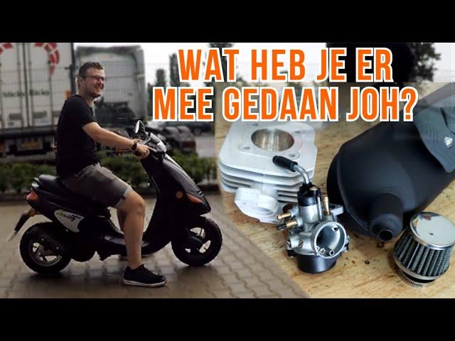 Stiekem een scooter opvoeren.