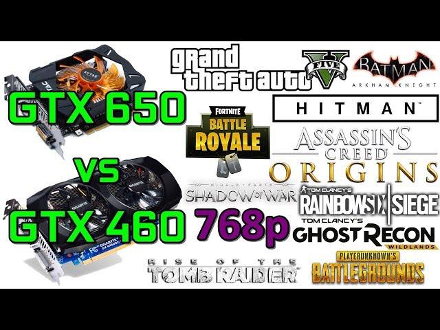 GTX 650 vs GTX 460 - 768p (1360x768) - Very Low/Medium Settings -