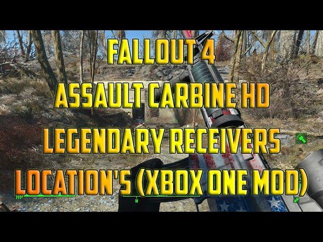 Fallout 4 Assault Carbine HD legendary Receivers Location's (Xbox One Mod)