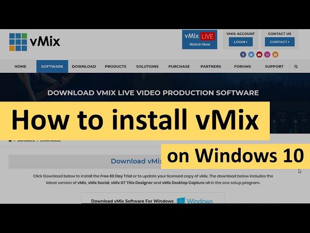 How to Install VMix on Windows 10