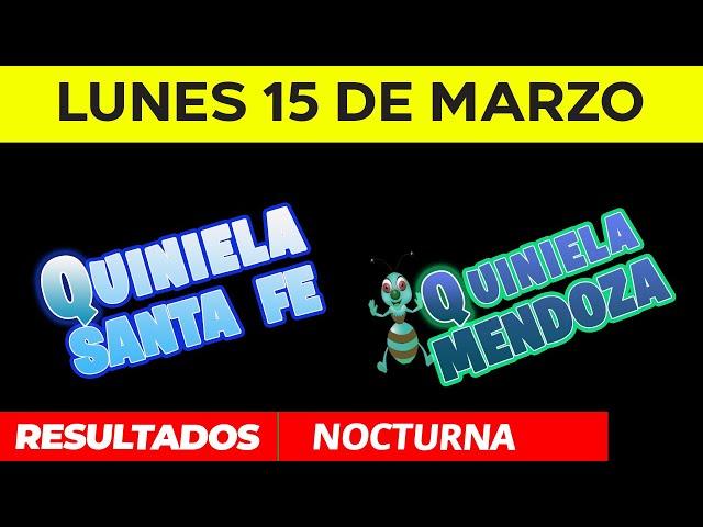 Resultados Quinielas nocturnas de Santa Fe y Mendoza Lunes 15 de Marzo