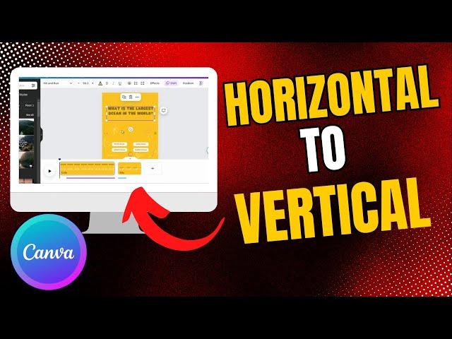 How To Convert Horizontal Video To Vertical in Canva | Simple Tutorial