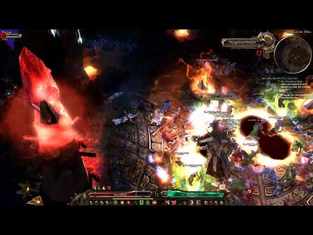 Grim Dawn - Final Boss Fight of the DLC The Forgotten Gods on Veteran Mode (4K 60fps)