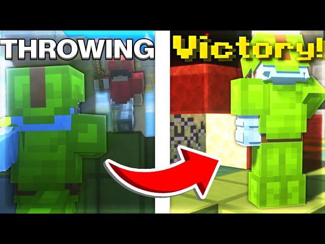 Throwing Then 1v4 Clutching In Lobby 1 Ranked Bedwars (Trash Talkers)