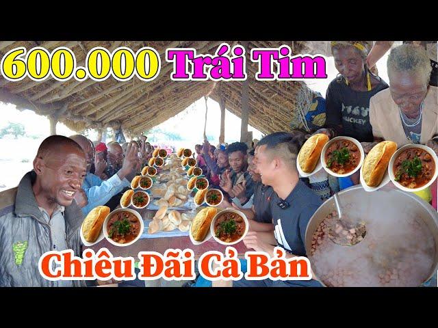 Công Giáp || Chiêu Đãi Cả Bản Mới, Ăn Mừng Cột Mốc 600.000 Trái Tim, Bò Sốt Vang Siêu Khổng Lồ !