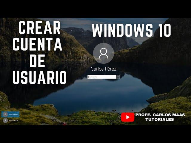 Crear cuenta de Usuario en Windows 10 sin correo de Microsoft