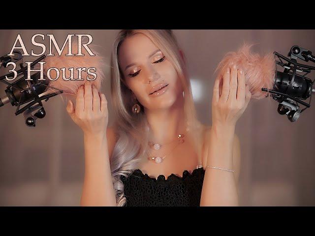 ASMR  3 HOURS Slow Fluffy Mic Scratching "Shh, It's OK" - White Noise to Relax and Sleep 