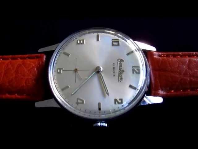 Omikron 21 rubis vintage wristwatch 1950s