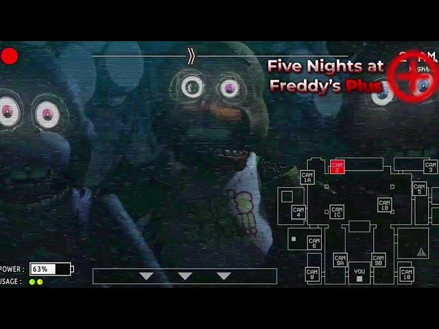 Fnaf plus (by LostPawPlay) Gameplay, 1st night