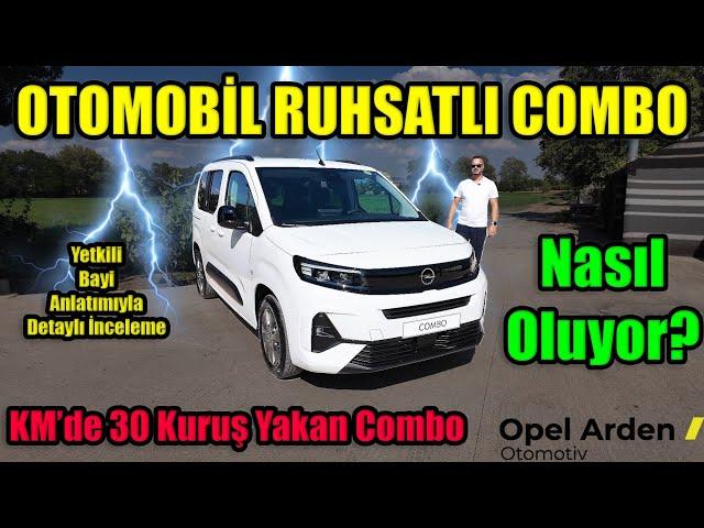 OTOMOBİL RUHSATLI YENİ OPEL COMBO-E İNCELEMESİ  - KM'DE 30 KURUŞ YAKIT #opel #combo #elektrik #ötv