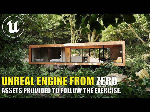 Unreal Engine from Zero | Learn The Fundamentals to Make a Scene Like This | Beginner Tutorial.