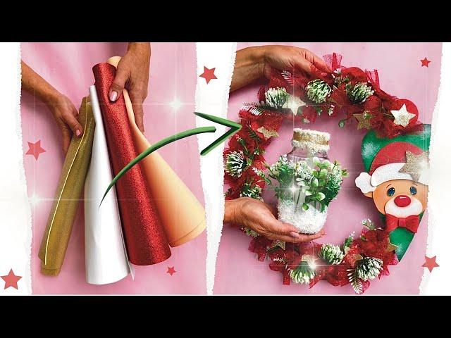 Cardboard, silicone and EVA foam / 3 easy ideas for Christmas