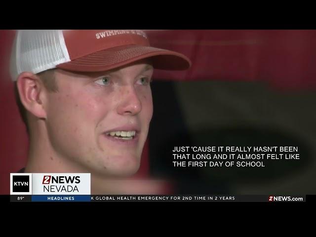 Olympian Luke Hobson visits Reno High School