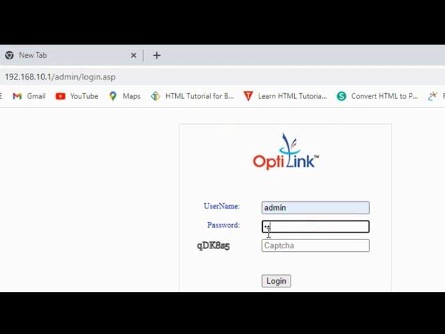 Optilink Router Configuration in PPPoe, Static IP and change password  model No OP-XONT 71110AC-G