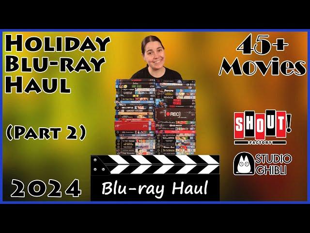 Holiday Blu-ray Haul 2024 (Part 2) - 45+ Shout Factory & Studio Ghibli Movies