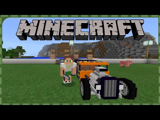 Адон на Хот-Род в Minecraft PE! Машина в Майнкрафте! Обзор адонов №1!