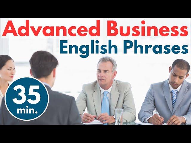 ADVANCED Business English Phrases For Confident Conversation | Business English Learning