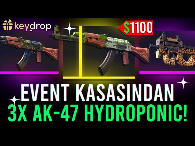 EVENT KASASINDAN 3 TANE 1100 DOLAR AK-47 HYDROPONIC ÇIKARDIM! - KEYDROP