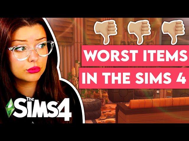 Using THE WORST ITEMS to Build a House in The Sims 4 // Sims 4 Build Challenge